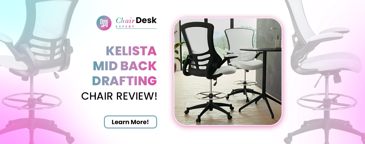 Kelista Mid-Back Drafting Chair Review | Flash Furniture