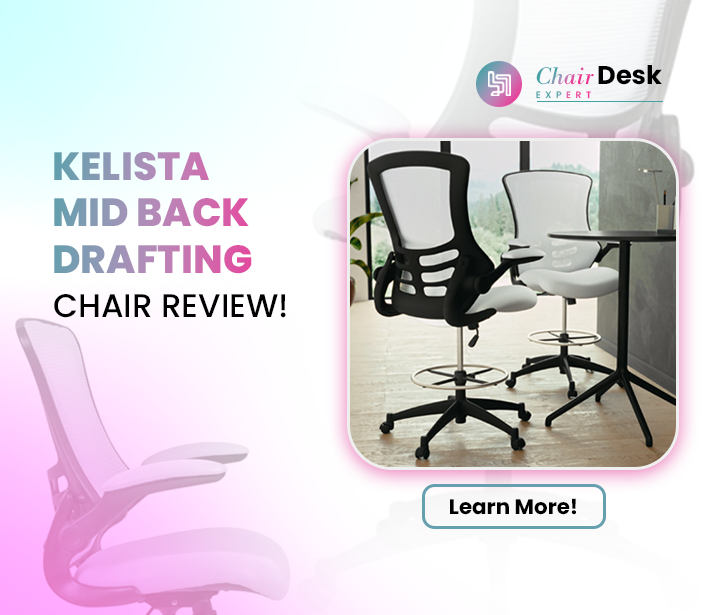 Kelista Mid-Back Drafting Chair Review | Flash Furniture