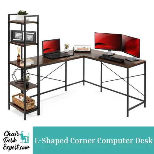 Best Choice Products L-Shaped Corner Computer Desk