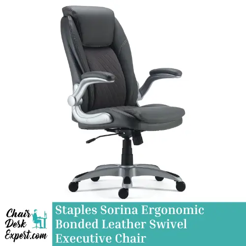 Staples Sorina Ergonomic Bonded Leather Swivel Executive Chair