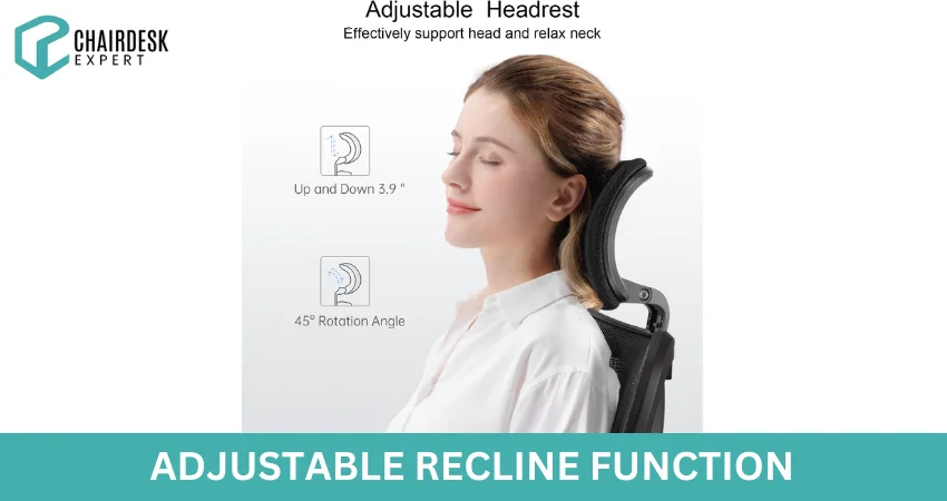 Adjustable Recline Function
