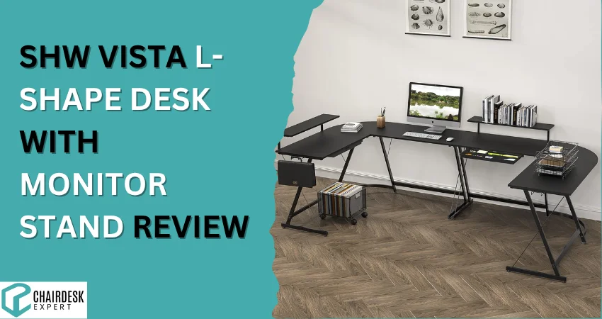 SHW Vista L-Shape Desk with Monitor Stand Review